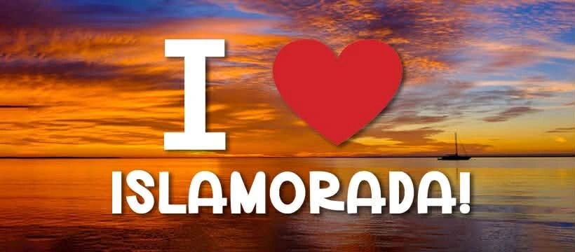 I Love Islamorada sunset graphic